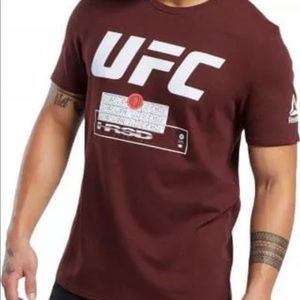 Sale!! UFC shirt Reebok FG FIGHT WEEK TEE Brown Size L